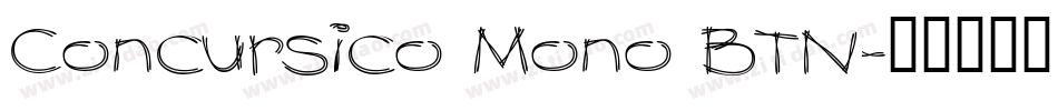 Concursico Mono BTN字体转换